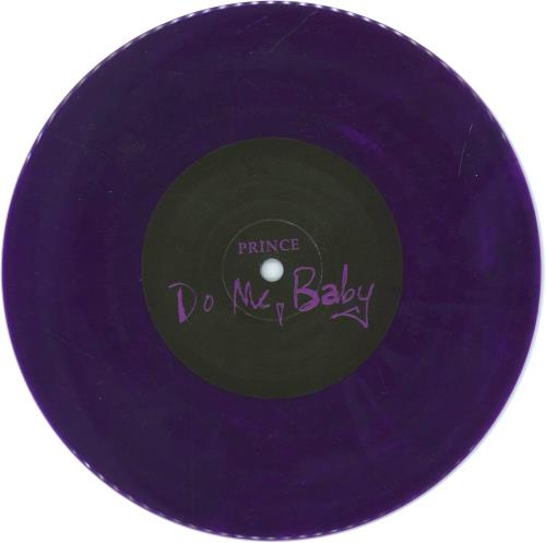 Prince Do Me, Baby - Purple Vinyl 7" vinyl single (7 inch record / 45) US PRI07DO865680