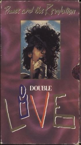 Prince Double Live video (VHS or PAL or NTSC) UK PRIVIDO55532