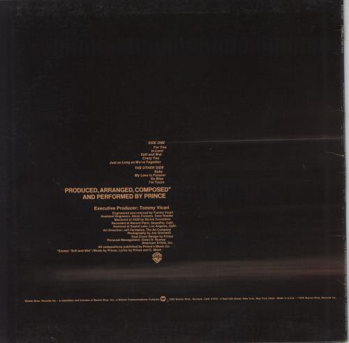 Prince For You vinyl LP album (LP record) US PRILPFO795438