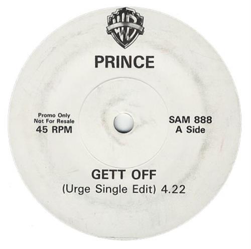 Prince Gett Off 7" vinyl single (7 inch record / 45) UK PRI07GE03121