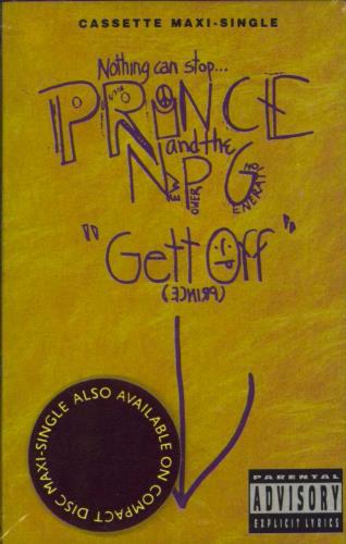 Prince Gett Off cassette single US PRICMGE68305