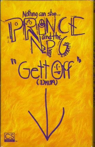Prince Gett Off cassette single US PRICSGE72043