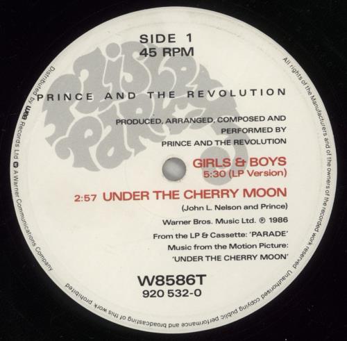 Prince Girls & Boys - EX 12" vinyl single (12 inch record / Maxi-single) UK PRI12GI742201