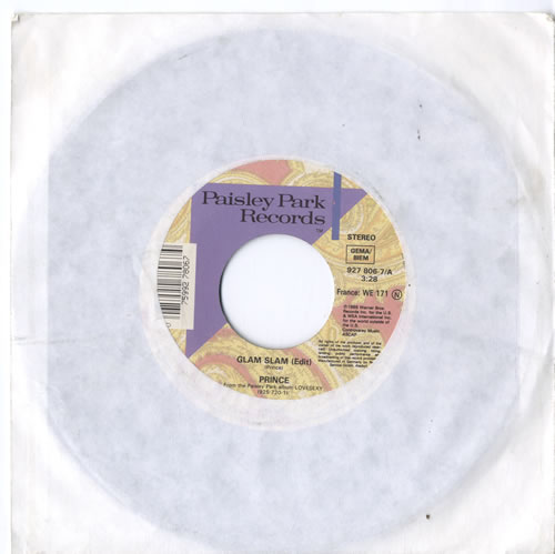 Prince Glam Slam 7" vinyl single (7 inch record / 45) German PRI07GL595415