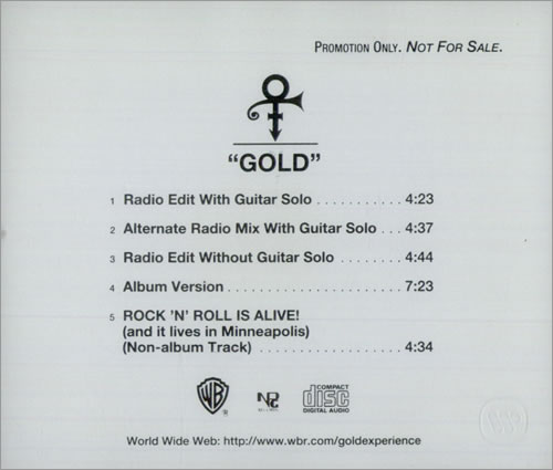 Prince Gold - 5 Tracks CD single (CD5 / 5") US PRIC5GO57078