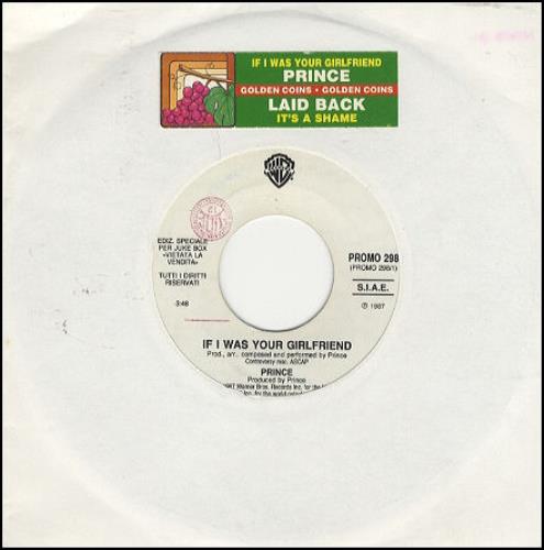 Prince If I Was Your Girlfriend 7" vinyl single (7 inch record / 45) Italian PRI07IF201361