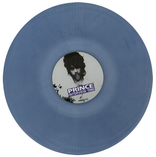 Prince Interview 1986 - Blue Vinyl picture disc LP (vinyl picture disc album) UK PRIPDIN588632
