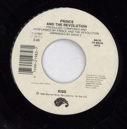 Prince Kiss 7" vinyl single (7 inch record / 45) US PRI07KI776497