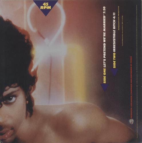 Prince Let's Pretend We're Married 12" vinyl single (12 inch record / Maxi-single) US PRI12LE888575