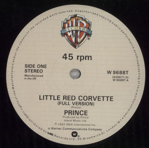 Prince Little Red Corvette 12" vinyl single (12 inch record / Maxi-single) UK PRI12LI03217