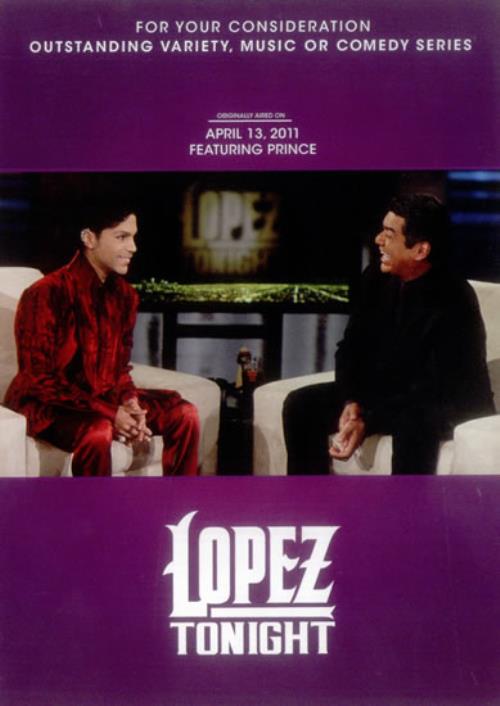 Prince Lopez Tonight DVD US PRIDDLO542992