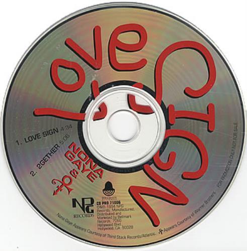 Prince Love Sign CD single (CD5 / 5") US PRIC5LO104680