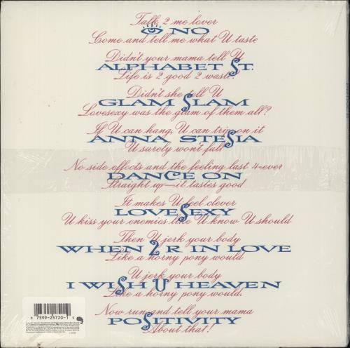 Prince Lovesexy - Sealed vinyl LP album (LP record) US PRILPLO863944