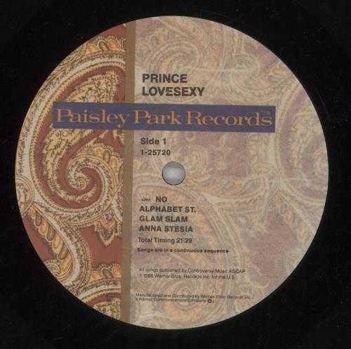 Prince Lovesexy - Stickered Sleeve + Shrinkwrap vinyl LP album (LP record) UK PRILPLO702384