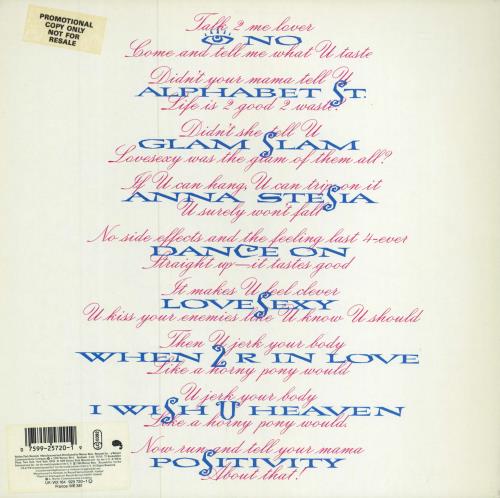 Prince Lovesexy - Stickered Sleeve vinyl LP album (LP record) UK PRILPLO786197