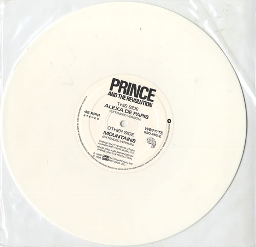 Prince Mountains - White Vinyl 10" vinyl single (10 inch record) UK PRI10MO555017