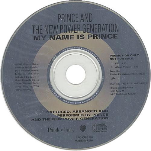 Prince My Name Is Prince CD single (CD5 / 5") US PRIC5MY10313