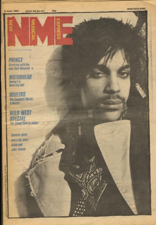 Prince NME - 6 June 1981 magazine UK PRIMANM552915