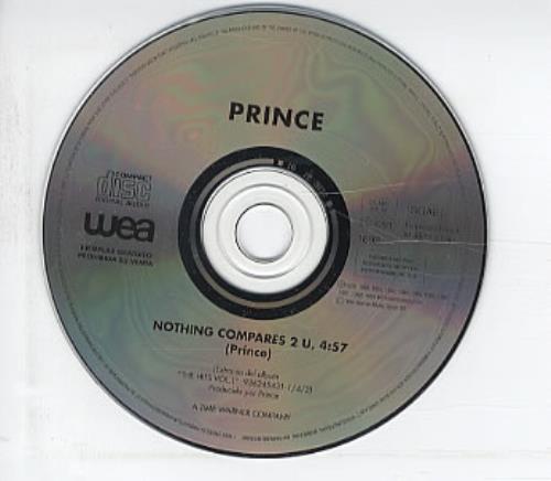Prince Nothing Compares 2 U CD single (CD5 / 5") Spanish PRIC5NO35346