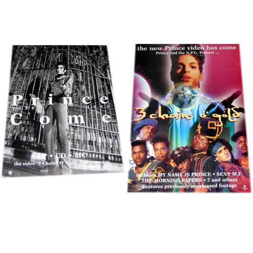Prince Pair Of Promotional Posters poster UK PRIPOPA412449