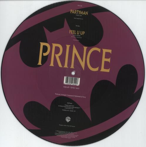 Prince Partyman - EX 12" vinyl picture disc (12 inch picture record) UK PRI2PPA888555