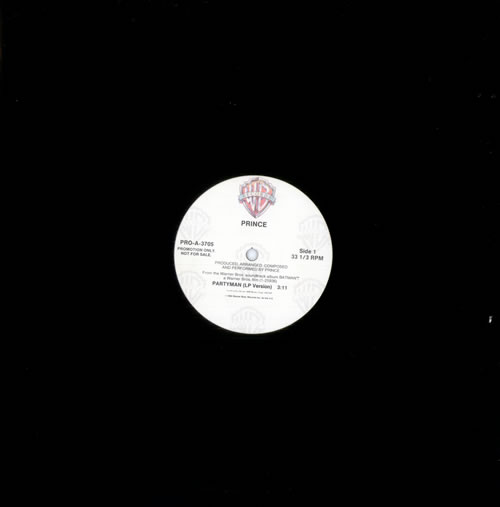 Prince Partyman 12" vinyl single (12 inch record / Maxi-single) US PRI12PA03371