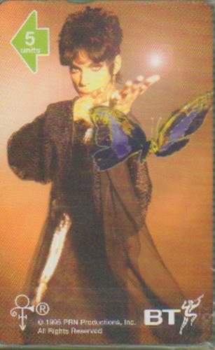 Prince Phonecard #1 Butterfly phone card UK PRIPCPH57780