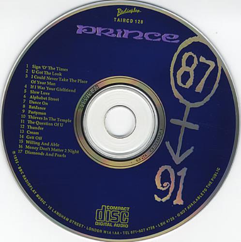 Prince Prince 87-91 CD album (CDLP) UK PRICDPR369298