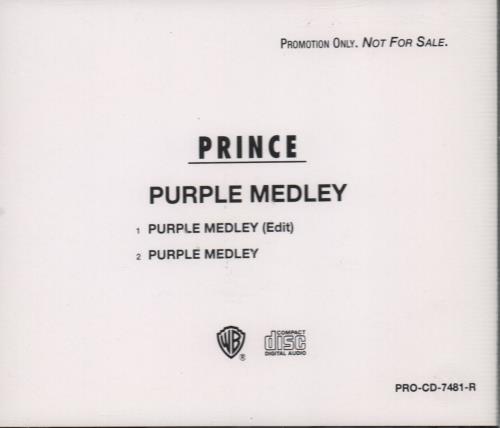 Prince Purple Medley CD single (CD5 / 5") US PRIC5PU42050