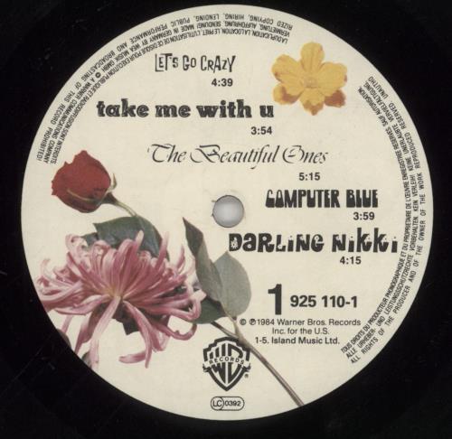 Prince Purple Rain + Insert vinyl LP album (LP record) German PRILPPU738399