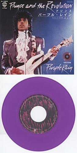 Prince Purple Rain - Purple Vinyl 7" vinyl single (7 inch record / 45) Japanese PRI07PU89253