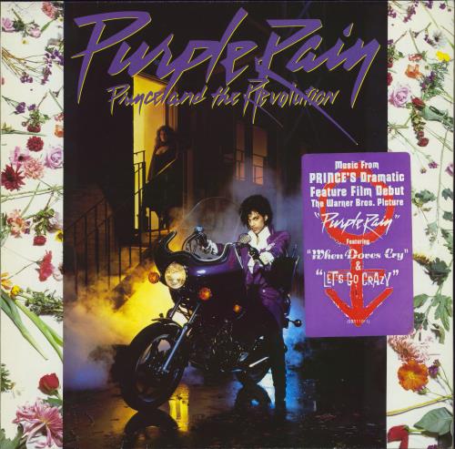 Prince Purple Rain - Purple + Poster - Hype Stickered - EX vinyl LP album (LP record) German PRILPPU791535