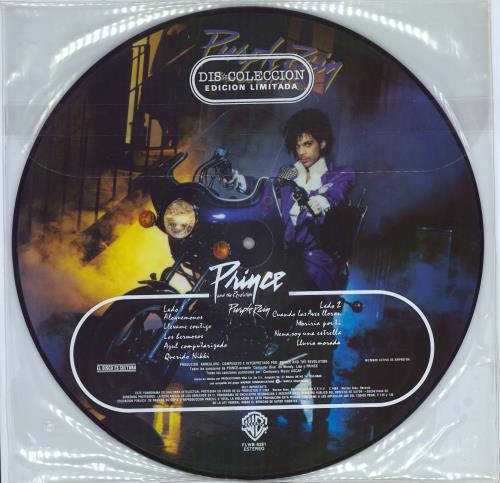 Prince Purple Rain picture disc LP (vinyl picture disc album) Mexican PRIPDPU13807