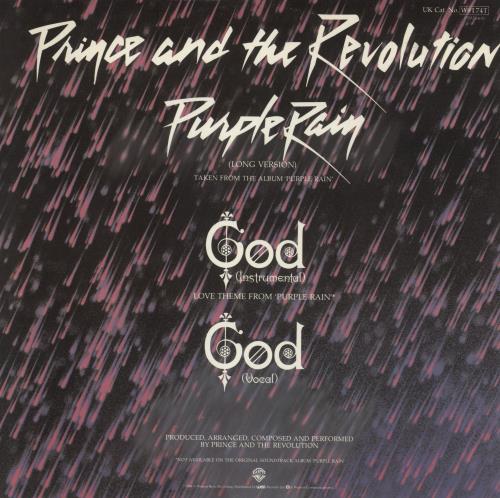 Prince Purple Rain 12" vinyl single (12 inch record / Maxi-single) UK PRI12PU870510