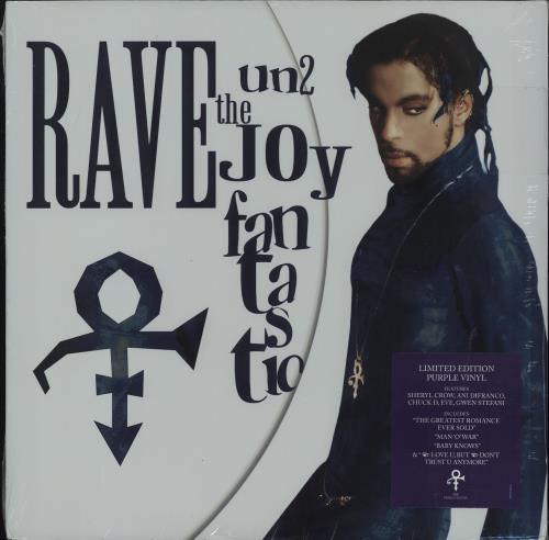 Prince Rave Un2 The Joy Fantastic - Purple vinyl - Sealed 2-LP vinyl record set (Double LP Album) US PRI2LRA763996