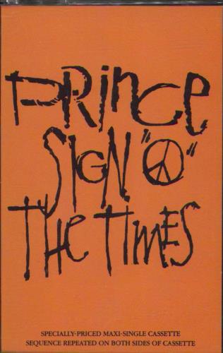 Prince Sign O The Times cassette single US PRICSSI03496