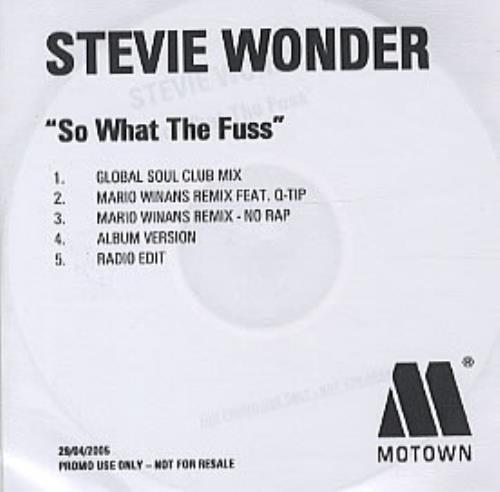 Prince So What The Fuss CD-R acetate UK PRICRSO331133