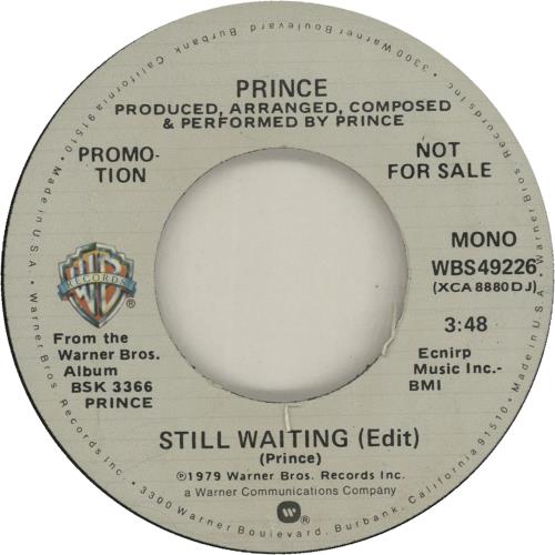 Prince Still Waiting 7" vinyl single (7 inch record / 45) US PRI07ST03059