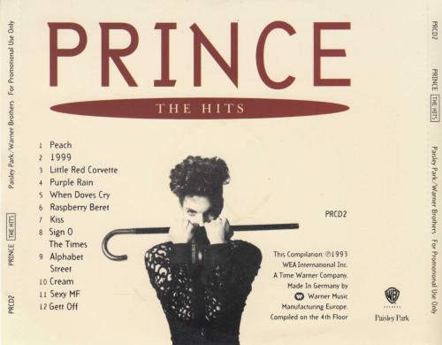 Prince The Hits - Sampler CD album (CDLP) UK PRICDTH21467