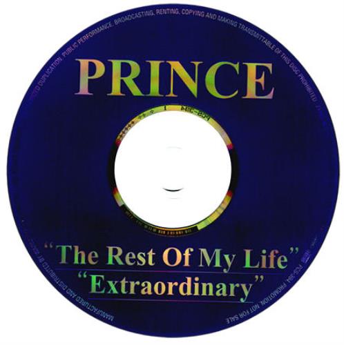 Prince The Rest Of My Life CD single (CD5 / 5") Japanese PRIC5TH148864