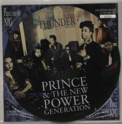 Prince Thunder - Number 00005 12" vinyl picture disc (12 inch picture record) UK PRI2PTH653407
