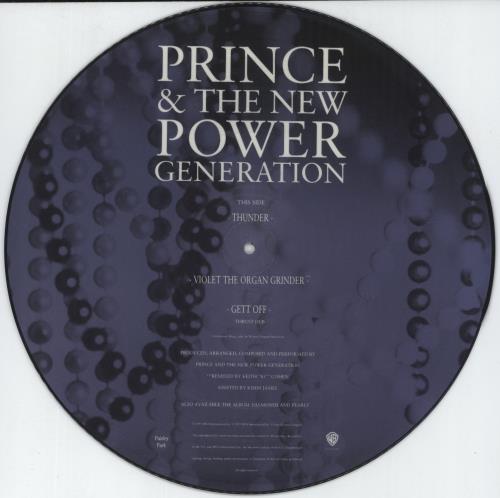 Prince Thunder 12" vinyl picture disc (12 inch picture record) UK PRI2PTH06310