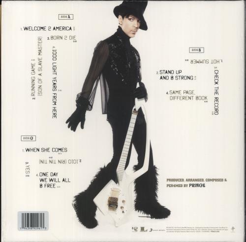 Prince Welcome 2 America - Clear Vinyl - Opened Stickered Shrinkwrap 2-LP vinyl record set (Double LP Album) UK PRI2LWE853744