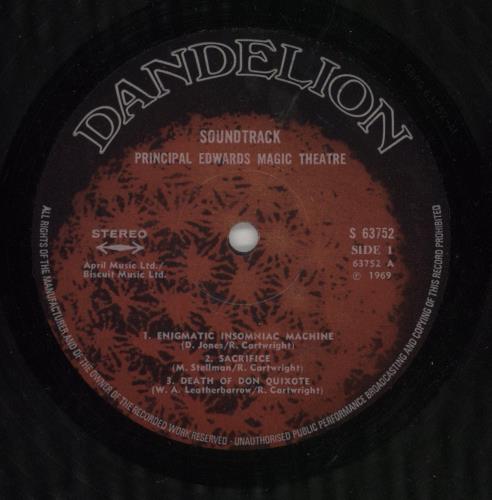 Principal Edwards Magic Theatre Soundtrack - EX vinyl LP album (LP record) UK PEWLPSO147817