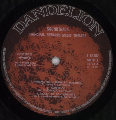 Principal Edwards Magic Theatre Soundtrack vinyl LP album (LP record) UK PEWLPSO505973