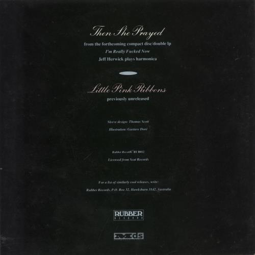 Prisonshake Then She Prayed 7" vinyl single (7 inch record / 45) Australian PKE07TH868899