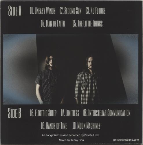 Private Lives (Nate Barcalow) No Future - Autographed vinyl LP album (LP record) UK -RLLPNO881971