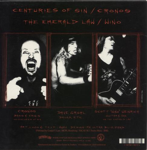 Probot Centuries Of Sin 7" vinyl single (7 inch record / 45) UK PBT07CE719134