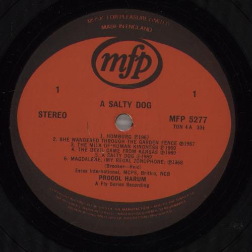Procol Harum A Salty Dog - laminated p/s vinyl LP album (LP record) UK PRHLPAS380392