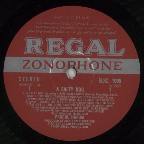 Procol Harum A Salty Dog vinyl LP album (LP record) UK PRHLPAS873980